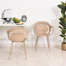 Set 2 Sedie in Polipropilene Gambe in Acciaio 58,5x60x83,5 cm  Gialle