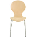 Set 4 Sedie Impilabili in Acciaio e Legno  