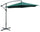 Ombrellone da Giardino Decentrato in Metallo Ø3m Becker Verde