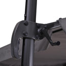 Ombrellone Decentrato da Giardino in Alluminio 2,7x2,7m  Grigio