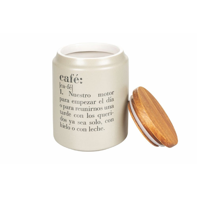 Barattolo Caffè con scritta "Café" 750 ml in Gres VdE Tivoli 1996 Spagnolo