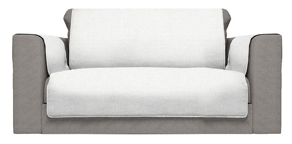 Copridivano con Copri Braccioli in Poliestere Bianco Varie Misure sconto