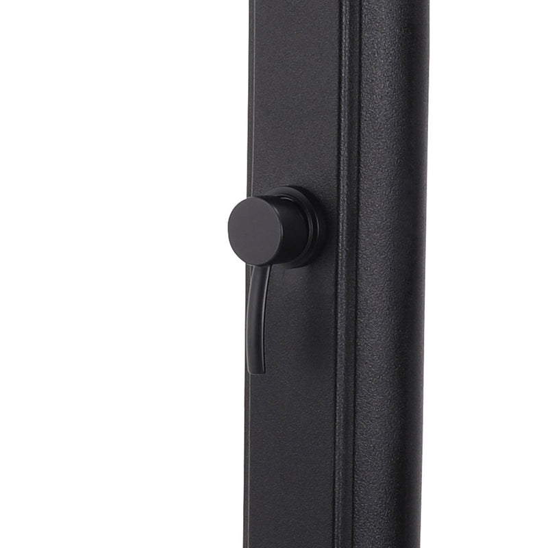 Doccia Solare da Giardino 22L Miscelatore e Lavapiedi Sined Sole Nera