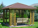 Gazebo da Giardino 3,45x3,45m in Legno