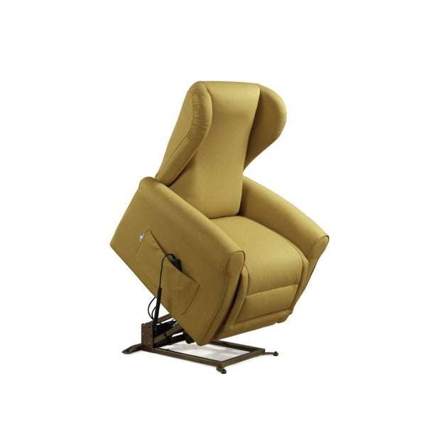Poltrona Alzapersona Elettrica 2 Motori 90x100x90 cm Sofa in Microfibra Dispositivo Medico 1 Mostarda online