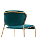 Set 4 Sedie in Metallo e Poliestere  Verde