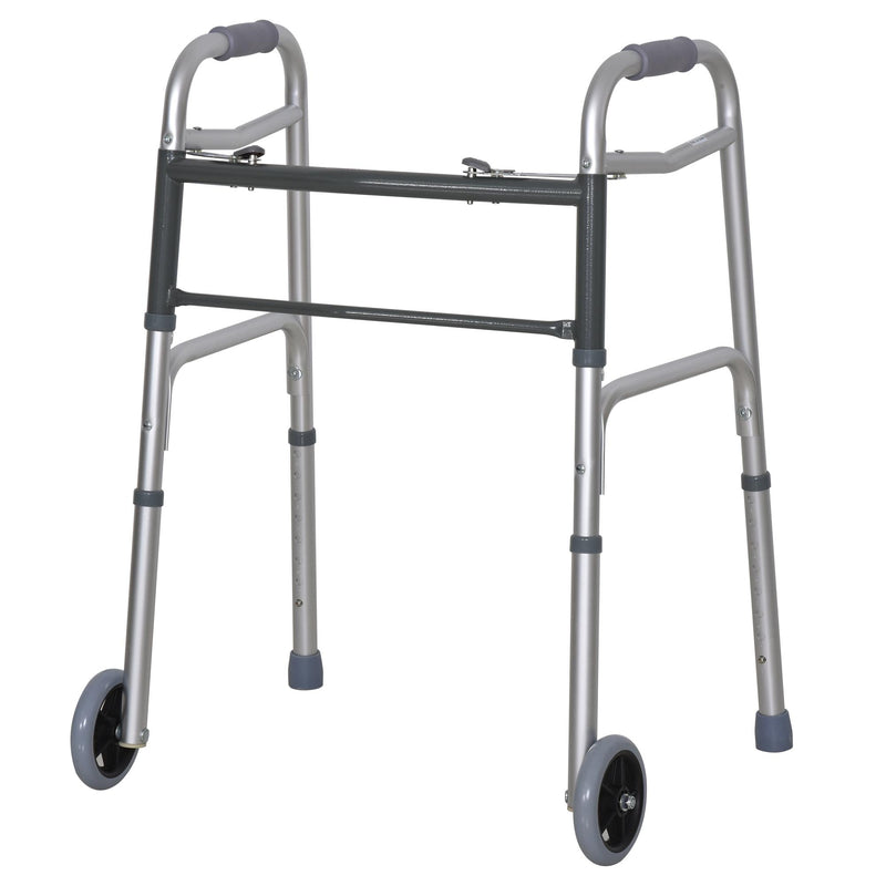 Deambulatore Pieghevole in Alluminio con Ruote 