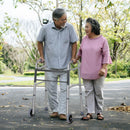 Deambulatore Pieghevole in Alluminio con Ruote 