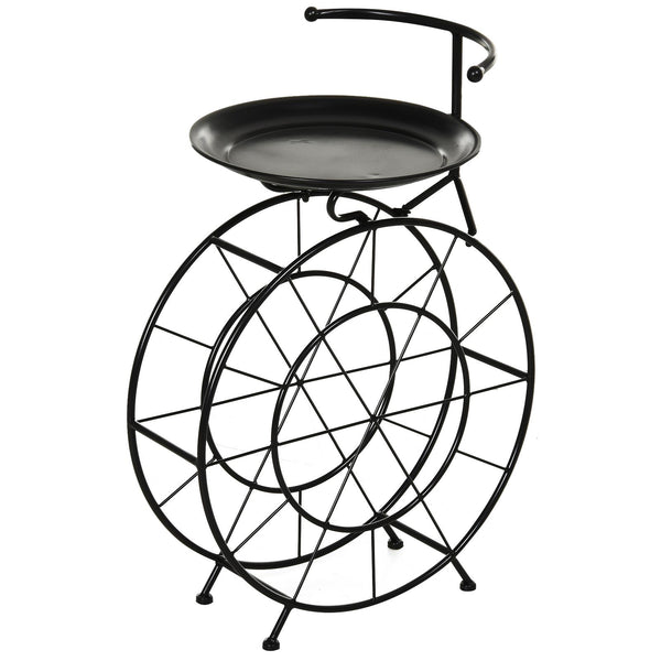 Cantinetta Portabottiglie in Metallo 50,5x35x73 cm 18 Bottiglie  Nero prezzo