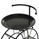 Cantinetta Portabottiglie in Metallo 50,5x35x73 cm 18 Bottiglie  Nero