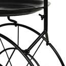 Cantinetta Portabottiglie in Metallo 50,5x35x73 cm 18 Bottiglie  Nero