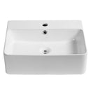 Lavabo da Appoggio 52x42x15,5 cm in Ceramica  Bianco