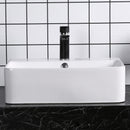Lavabo da Appoggio 52x42x15,5 cm in Ceramica  Bianco