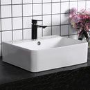 Lavabo da Appoggio 52x42x15,5 cm in Ceramica  Bianco