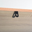 Libreria Moderna 4 Ripiani 60x30x136 cm in Truciolato  Rovere e Grigio