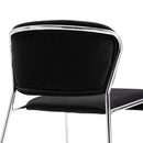 Set 4 Sedie in Metallo e Poliestere  Nere