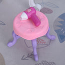 Specchiera Giocattolo per Bambini con Sgabello   Rosa