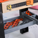 Banco da Lavoro con 64 Attrezzi per Bambini   Arancia e Nero