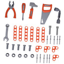 Banco da Lavoro con 64 Attrezzi per Bambini   Arancia e Nero