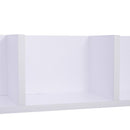 Mensola Scaffale Libreria Porta CD in Legno 95x17x18 cm  Bianca