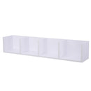 Mensola Scaffale Libreria Porta CD in Legno 95x17x18 cm  Bianca