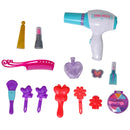 Postazione Trucco Specchiera Giocattolo per Bambini con Sgabello   Azzurra