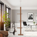 Albero Tiragraffi per Gatti in Legno 43x27x228-260 cm  Marrone