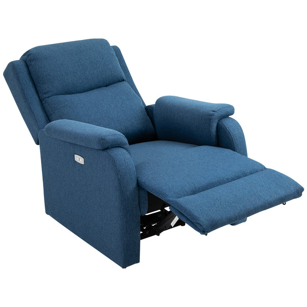 Poltrona Relax Reclinabile Elettrica 77x91x106 cm in Tessuto  Blu online
