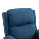 Poltrona Relax Reclinabile Elettrica 77x91x106 cm in Tessuto  Blu