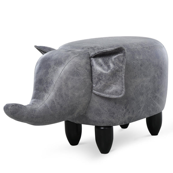 Pouf Poggiapiedi Elefante 72x35x36 cm Grigio acquista