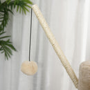 Tiragraffi Multiattività per Gatti in Legno Sisal 40x40x121 cm  Beige