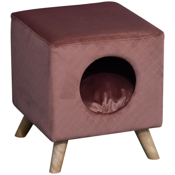 Cuccia Rialzata per Gatti e Cani 35x35x39,5 cm  Rosa Antico prezzo