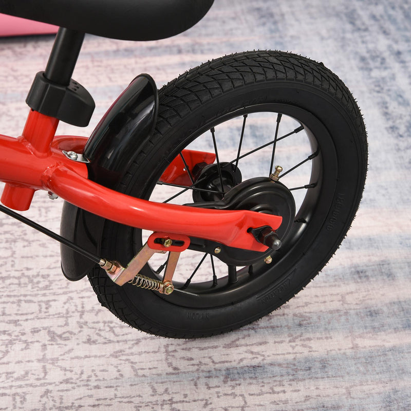 Bicicletta Pedagogica per Bambini 10" Senza Pedali   Rossa