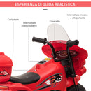 Moto Elettrica Police per Bambini 6V   Rossa