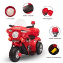 Moto Elettrica Police per Bambini 6V   Rossa
