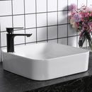 Lavabo da Appoggio 43x43x12 cm in Ceramica  Bianco