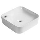 Lavabo da Appoggio 43x43x12 cm in Ceramica  Bianco
