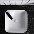 Lavabo da Appoggio 43x43x12 cm in Ceramica  Bianco