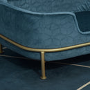 Cuccia Rialzata per Gatti e Cani 63,5x43x24,5 cm  Blu