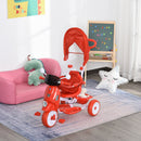Triciclo Passeggino con Seggiolino Reversibile per Bambini   Rosso