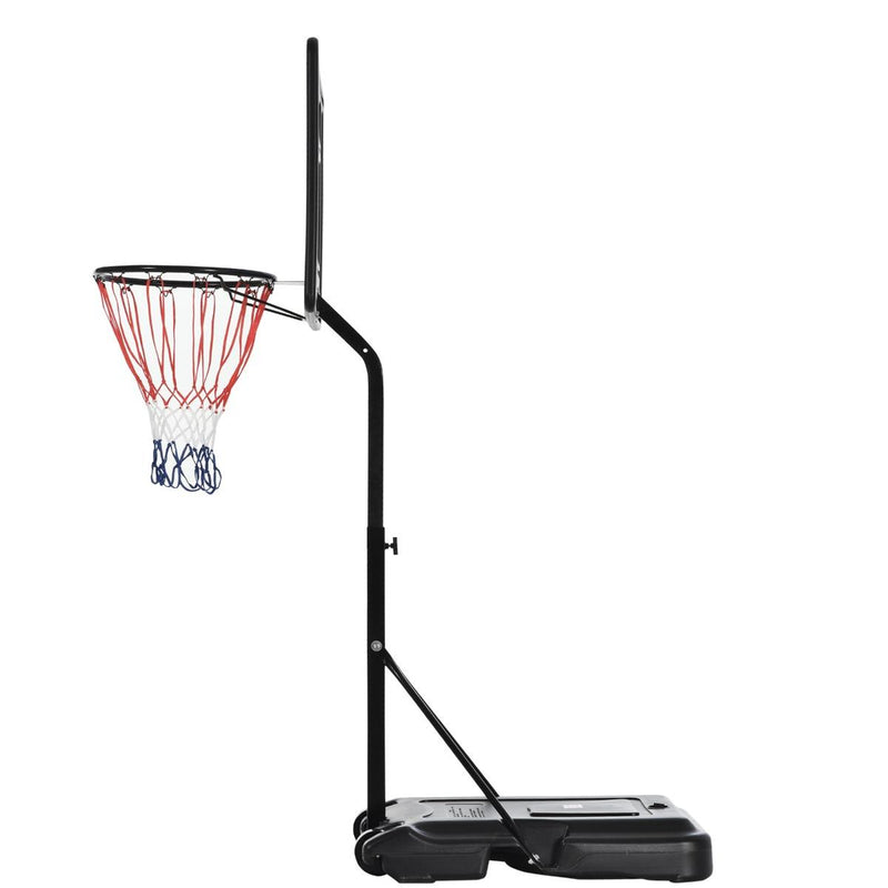 Canestro da Basket da Esterno con Supporto e Altezza Regolabile in Acciaio  