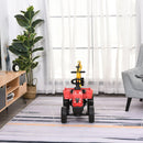 Trattore a Pedale con Escavatore per Bambini 131x42x59 cm  Rosso