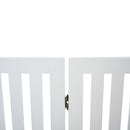 Cancelletto di Sicurezza Pieghevole per Animali Domestici 203,2x1,8x91 cm in Legno  Bianco