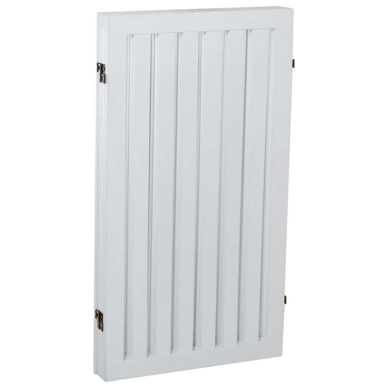 Cancelletto di Sicurezza Pieghevole per Animali Domestici 203,2x1,8x91 cm in Legno  Bianco