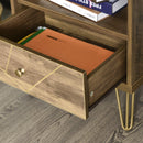 Scaffale Libreria 3 Ripiani 1 Cassetto 48x39x87,2 cm in Truciolare  Marrone