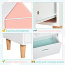 Libreria 4 Ripiani 1 Cassetto 50x30x142 cm  Bianco e Azzurro