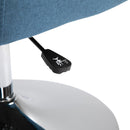 Poltrona Girevole Imbottita in Tessuto  Blu