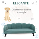 Cuccia Divano per Gatti e Cani di Media Taglia 98,5x60,5x35 cm  Verde