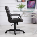 Sedia Poltrona Direzionale da Ufficio in Similpelle  Marrone Scuro