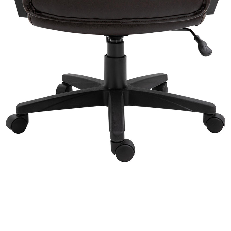 Sedia Poltrona Direzionale da Ufficio in Similpelle  Marrone Scuro